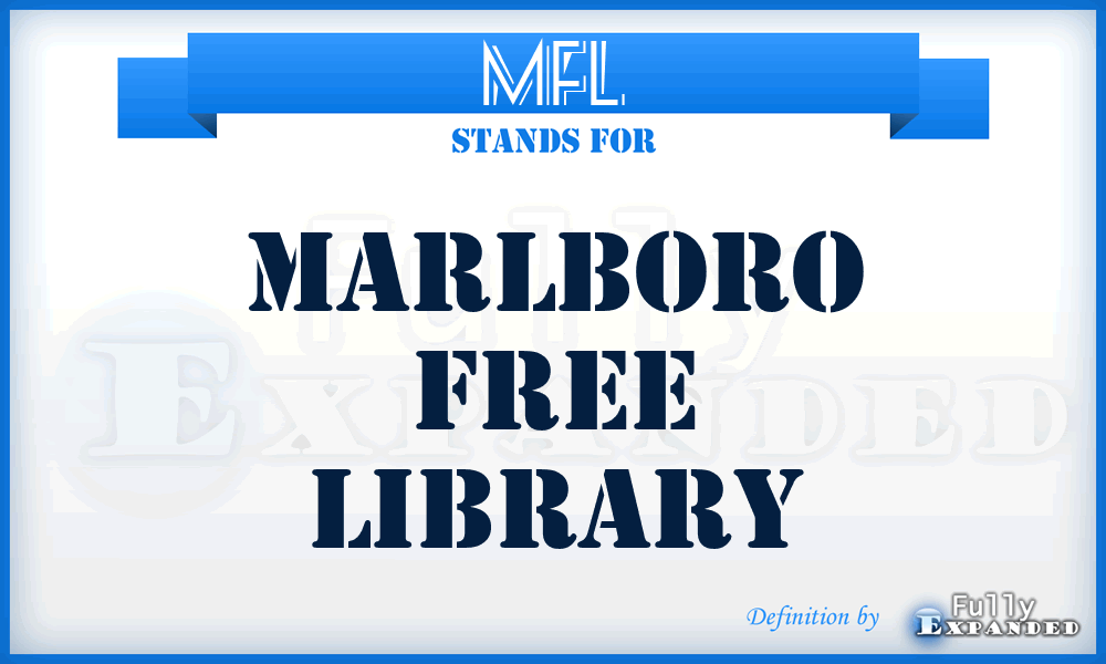 MFL - Marlboro Free Library