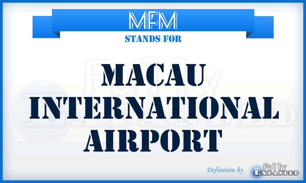 MFM - Macau International airport