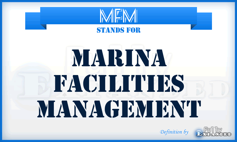 MFM - Marina Facilities Management