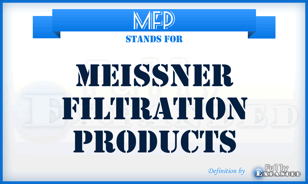 MFP - Meissner Filtration Products