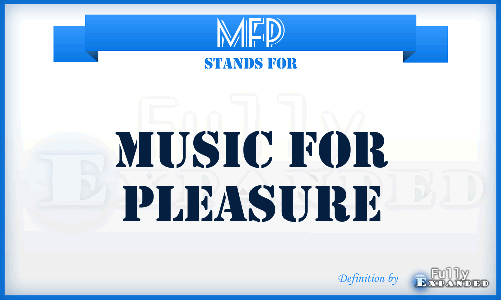 MFP - Music For Pleasure