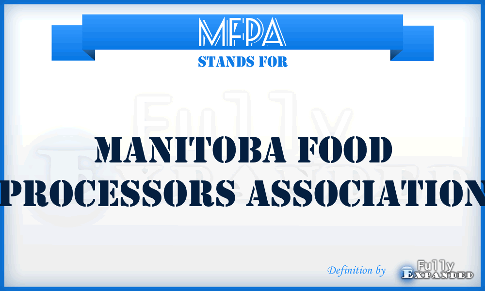 MFPA - Manitoba Food Processors Association