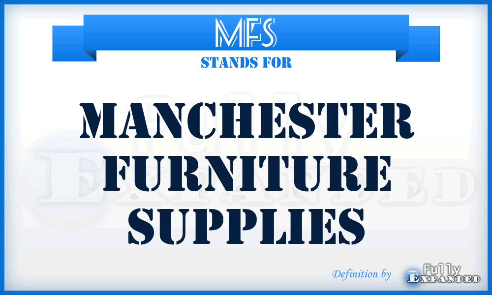 MFS - Manchester Furniture Supplies
