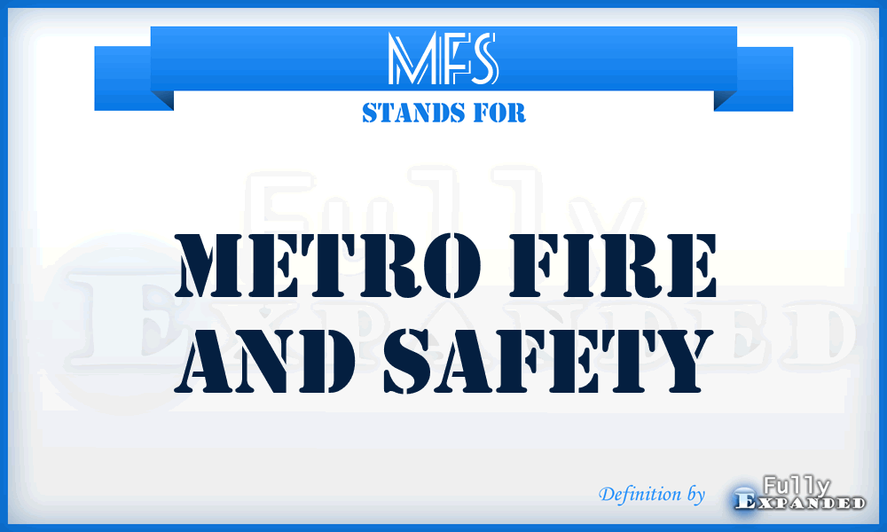 MFS - Metro Fire and Safety