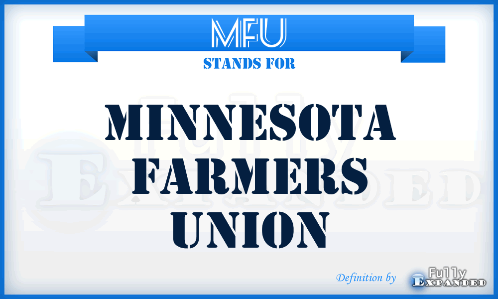 MFU - Minnesota Farmers Union