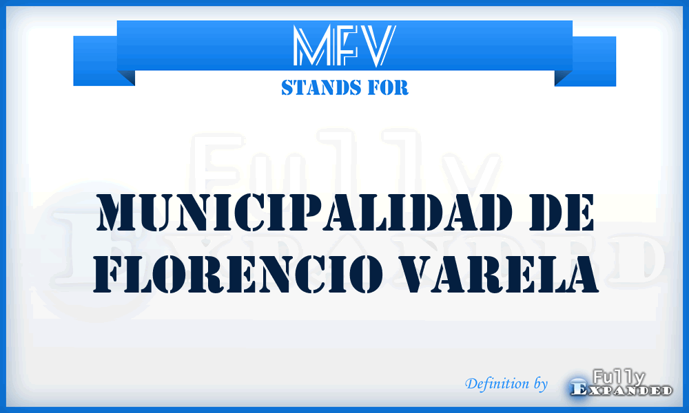 MFV - Municipalidad de Florencio Varela