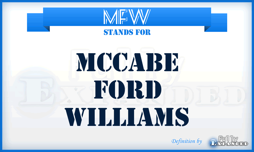 MFW - Mccabe Ford Williams