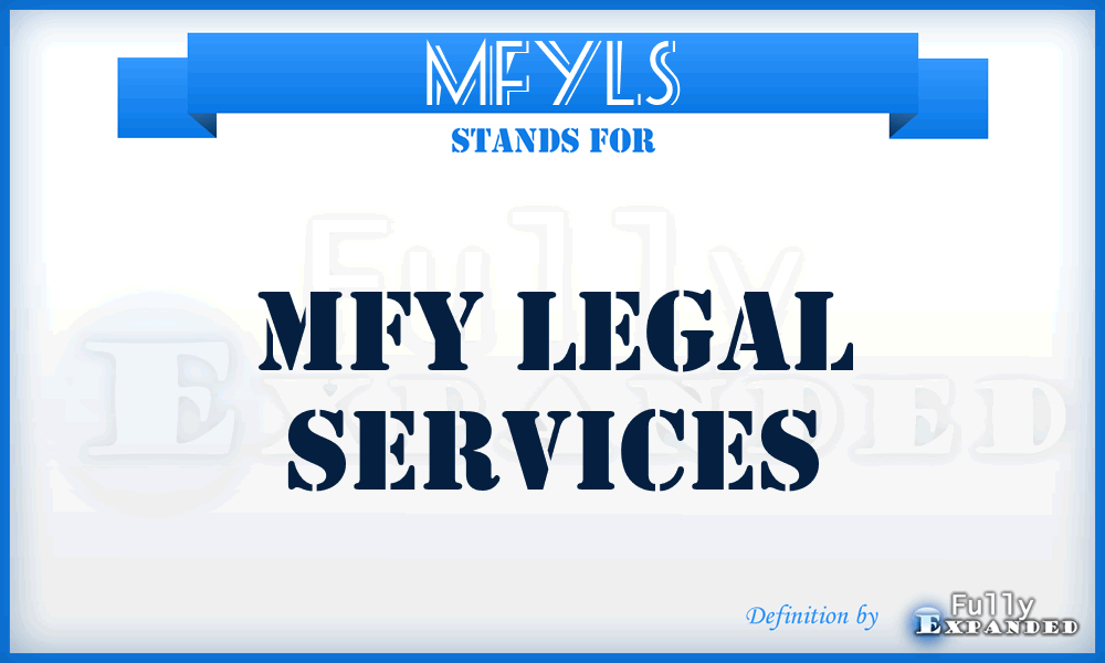 MFYLS - MFY Legal Services