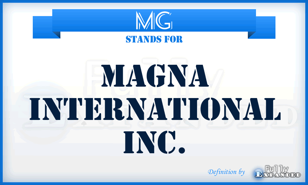 MG - Magna International Inc.
