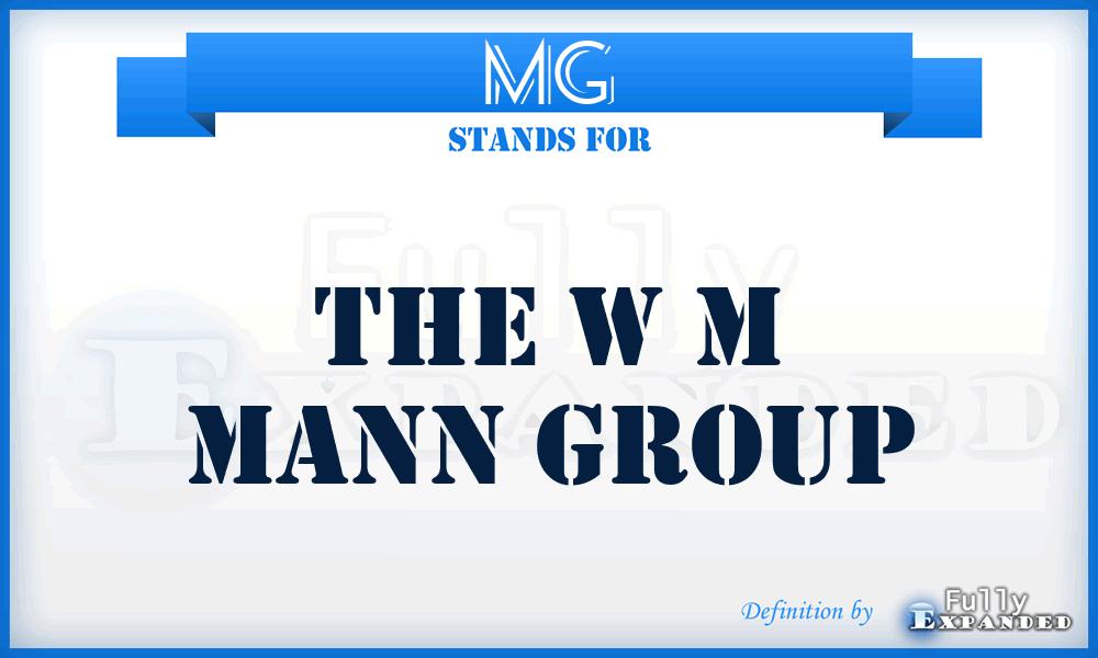 MG - The w m Mann Group