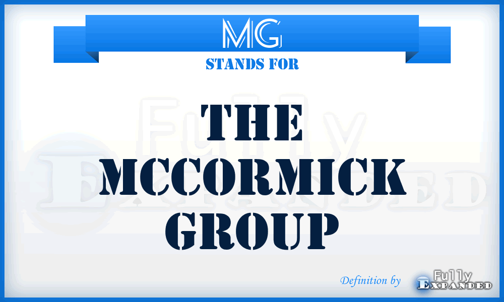 MG - The Mccormick Group