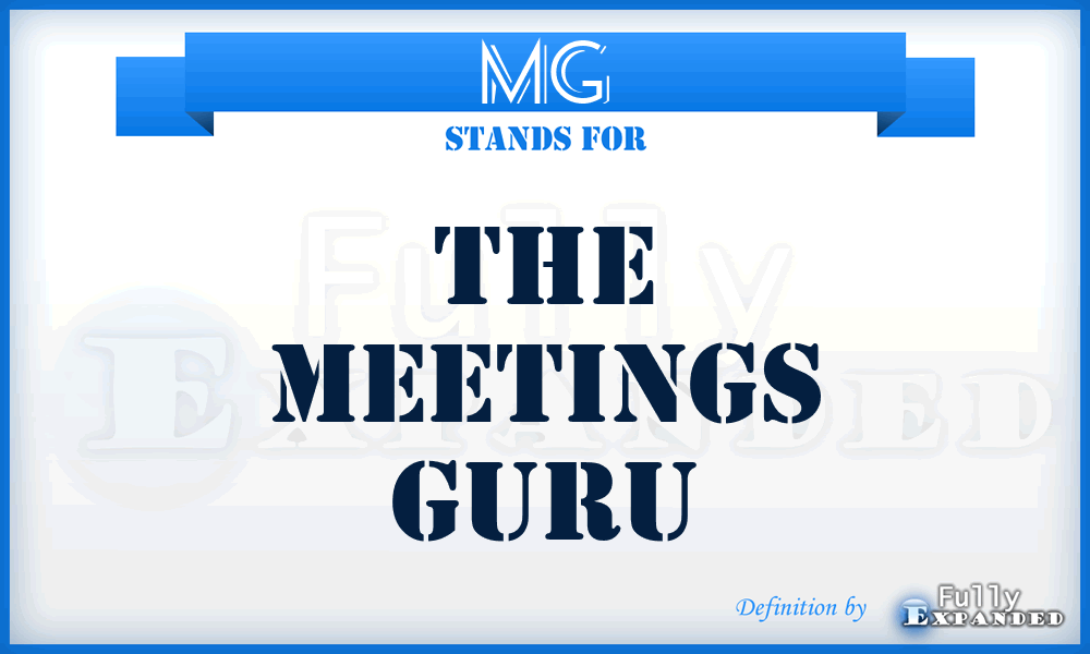 MG - The Meetings Guru
