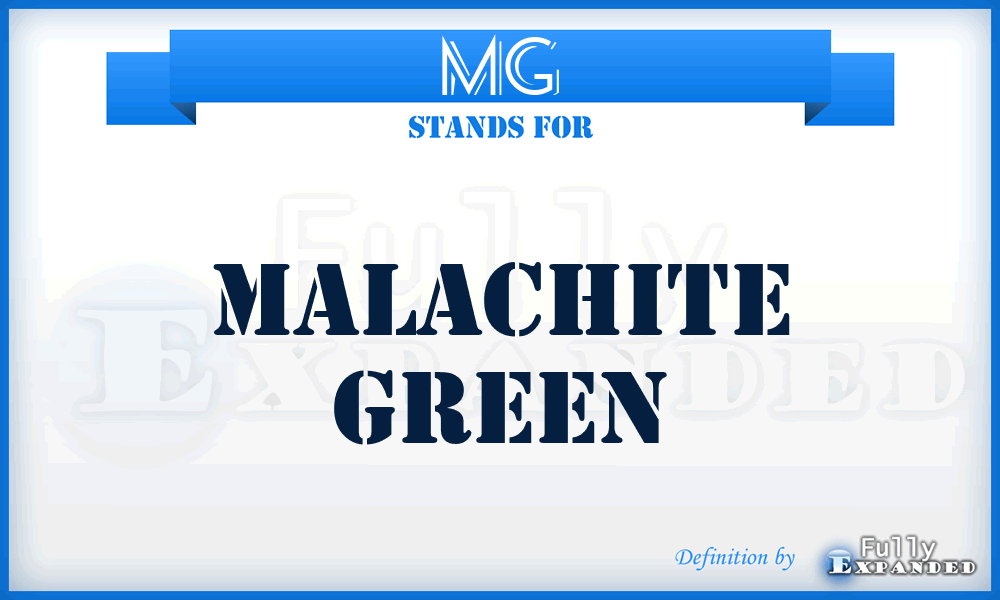 MG - malachite green