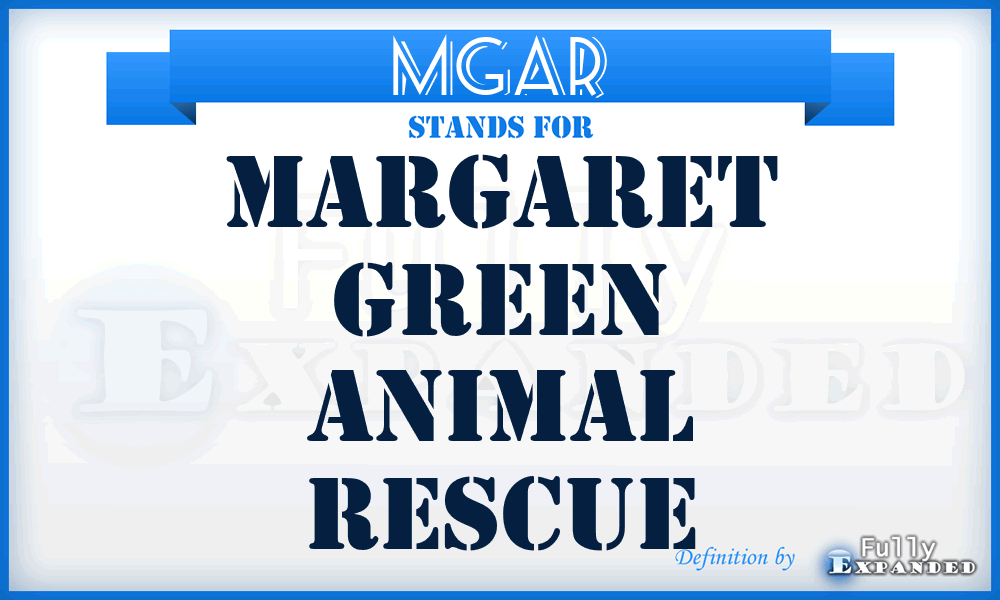 MGAR - Margaret Green Animal Rescue