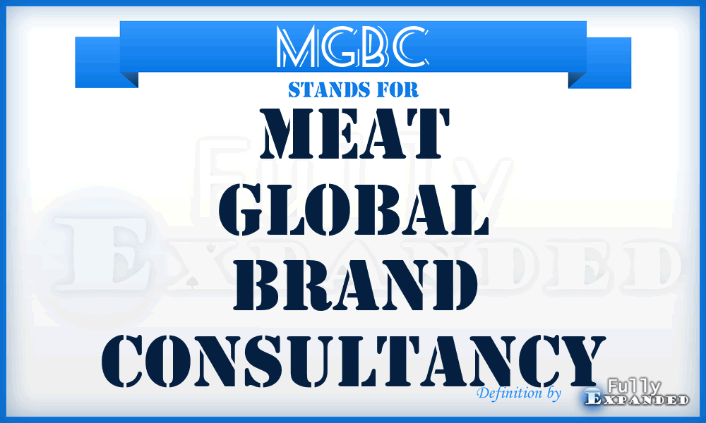 MGBC - Meat Global Brand Consultancy