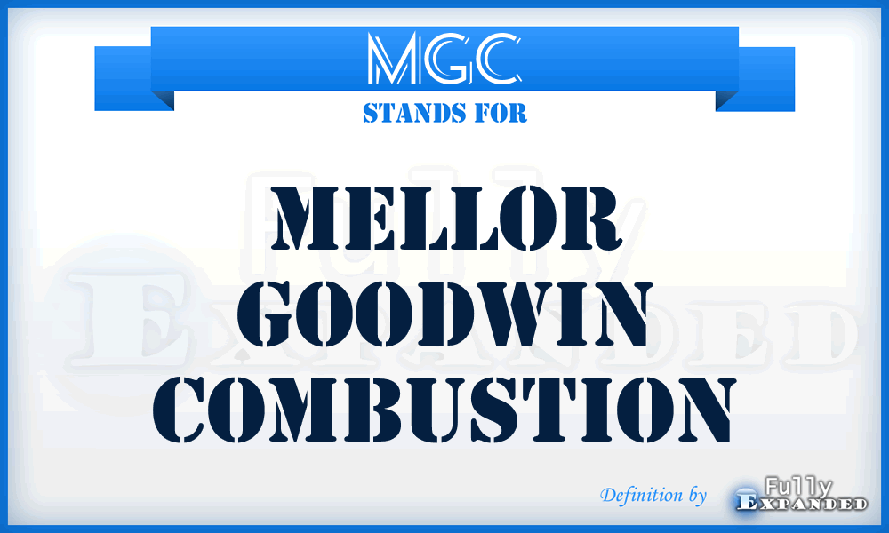 MGC - Mellor Goodwin Combustion