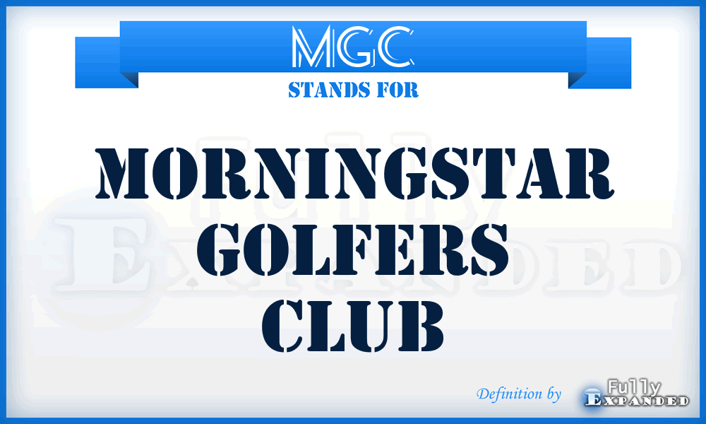 MGC - Morningstar Golfers Club