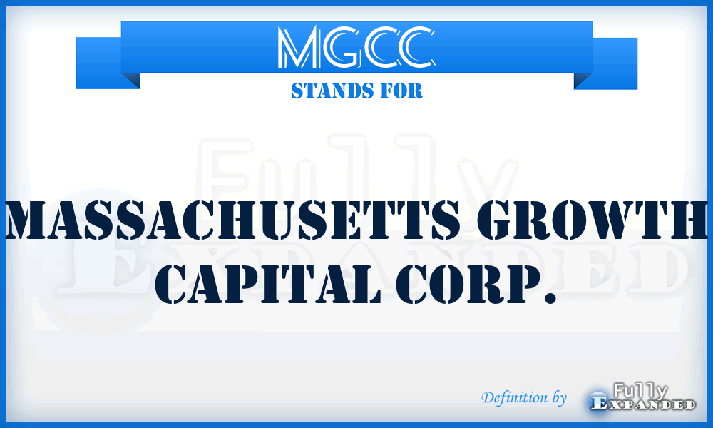 MGCC - Massachusetts Growth Capital Corp.