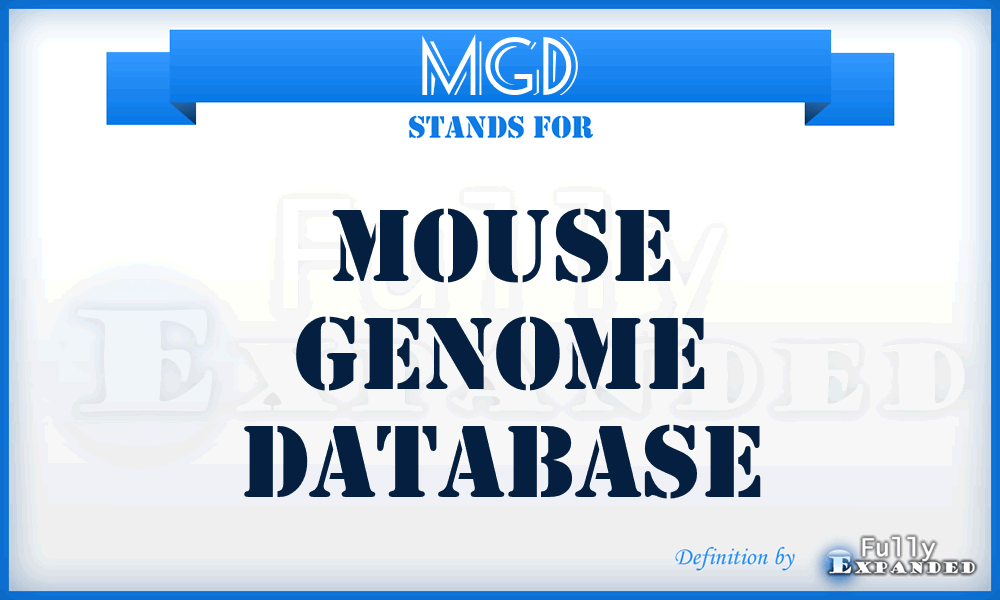 MGD - Mouse Genome Database