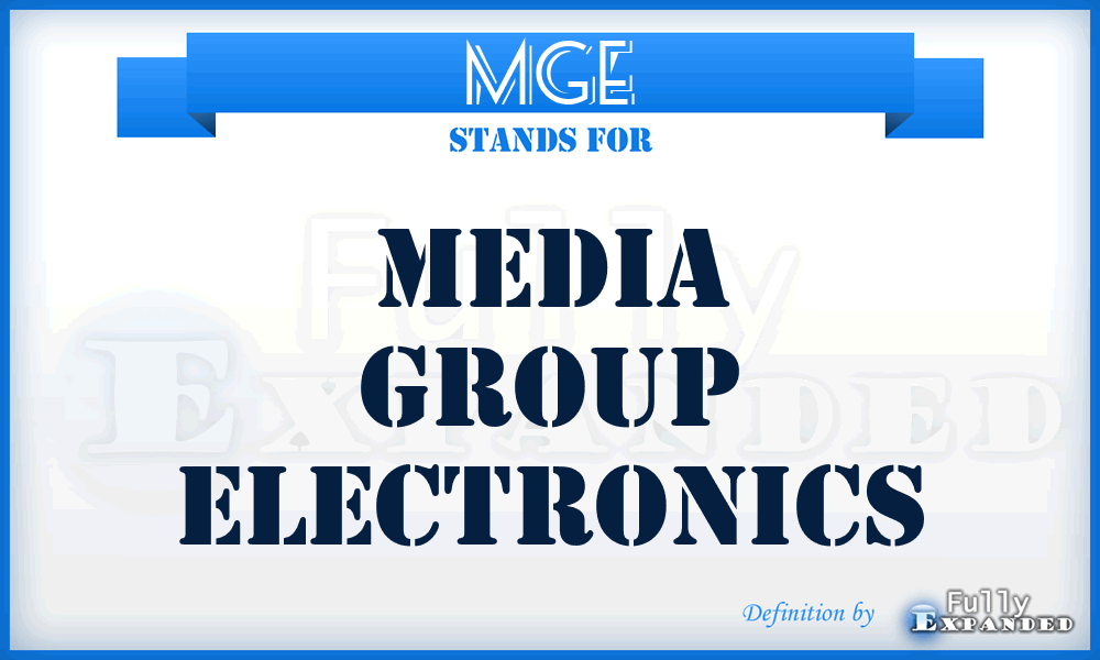 MGE - Media Group Electronics