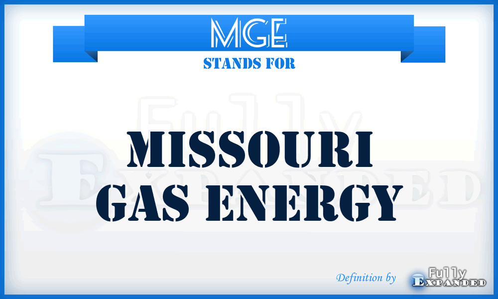 MGE - Missouri Gas Energy