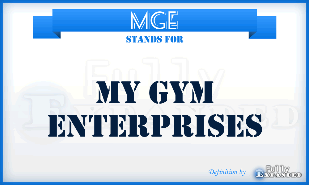 MGE - My Gym Enterprises