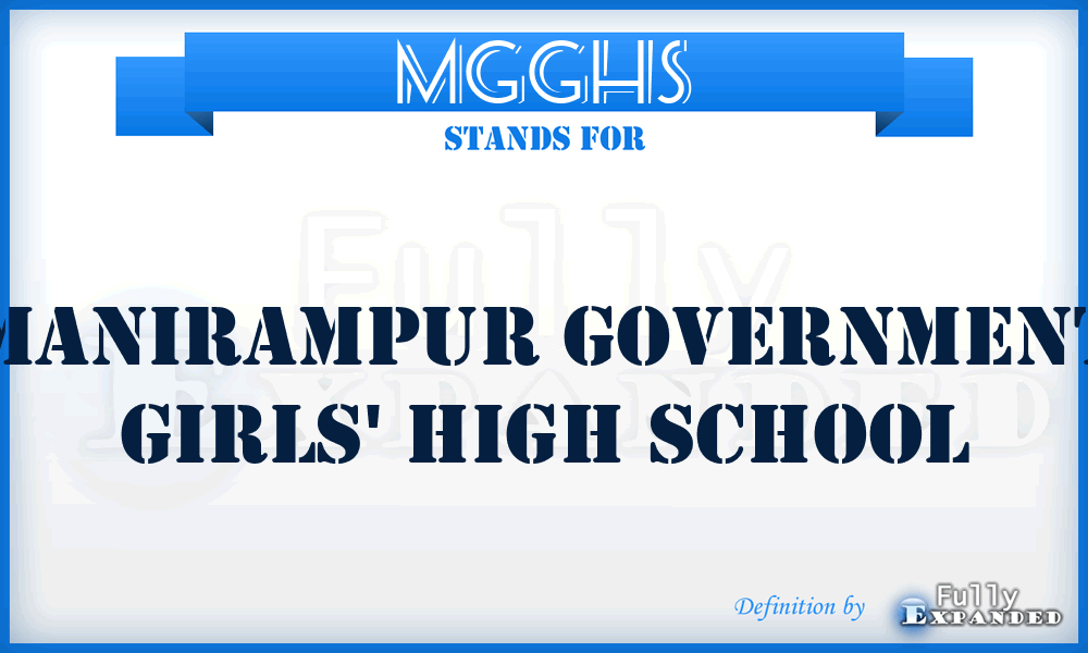 MGGHS - Manirampur Government Girls' High School