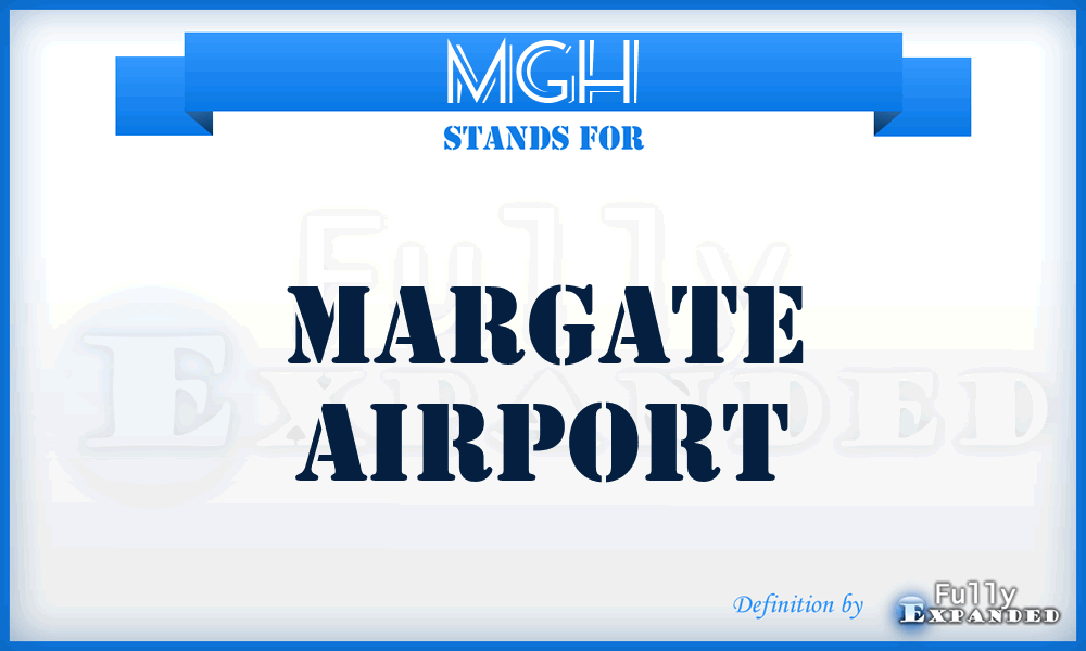 MGH - Margate airport