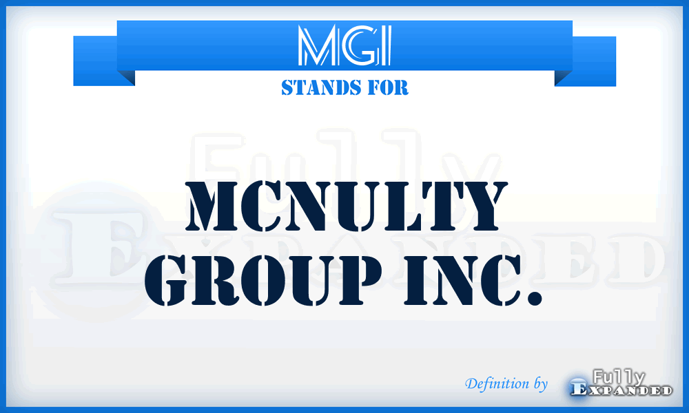 MGI - Mcnulty Group Inc.