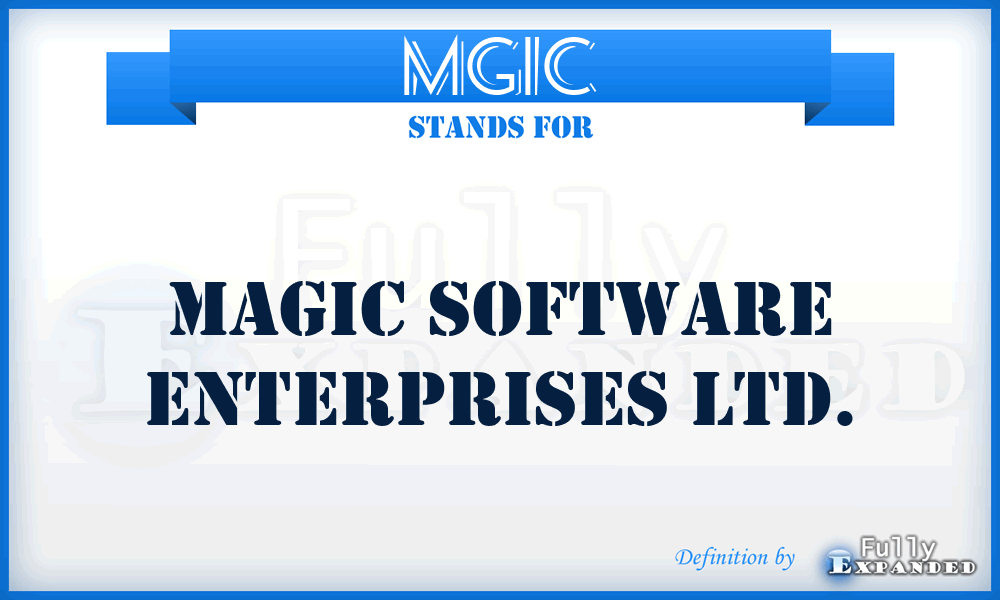 MGIC - Magic Software Enterprises Ltd.