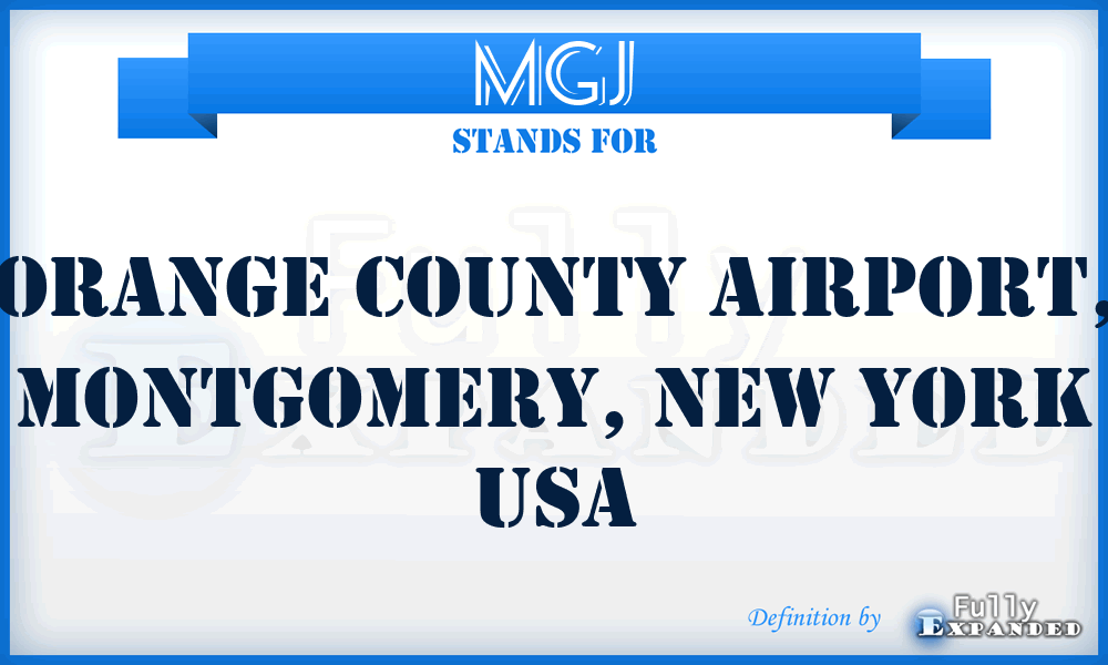 MGJ - Orange County Airport, Montgomery, New York USA