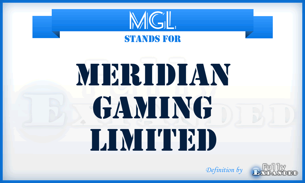 MGL - Meridian Gaming Limited