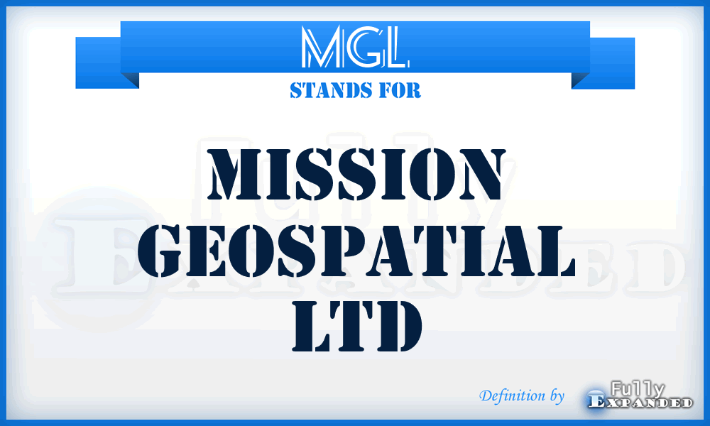 MGL - Mission Geospatial Ltd