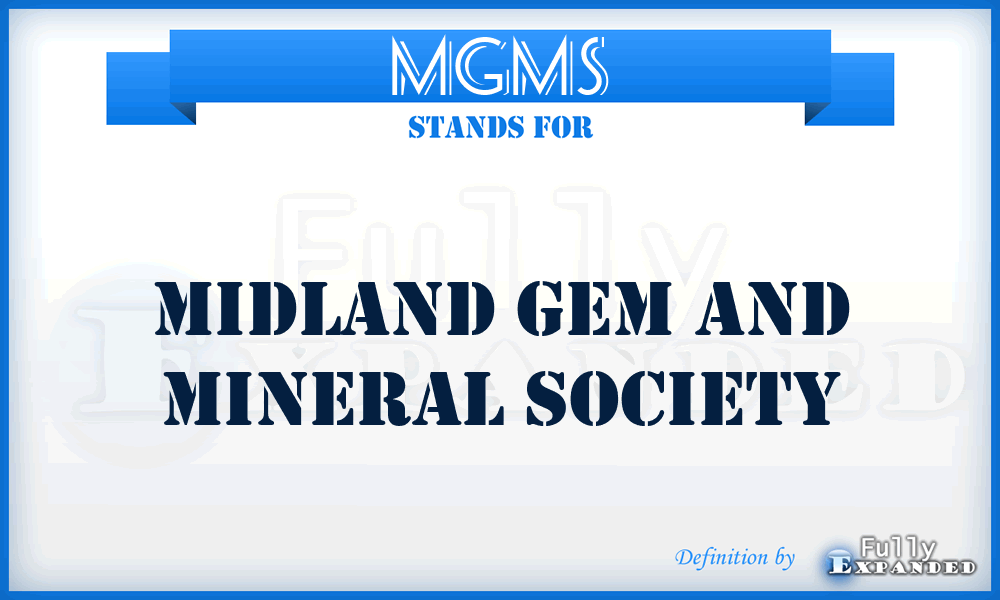 MGMS - Midland Gem and Mineral Society