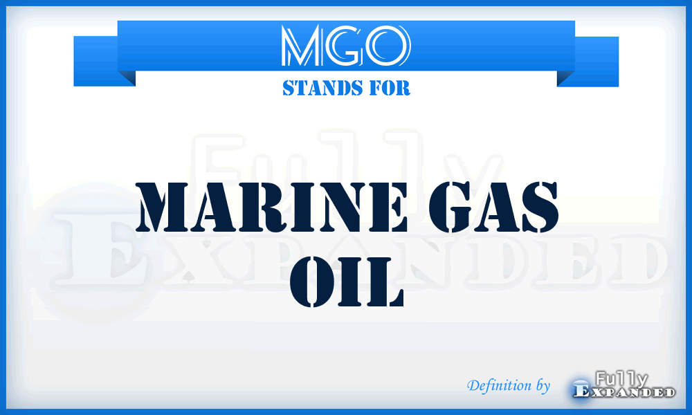 MGO - Marine Gas Oil