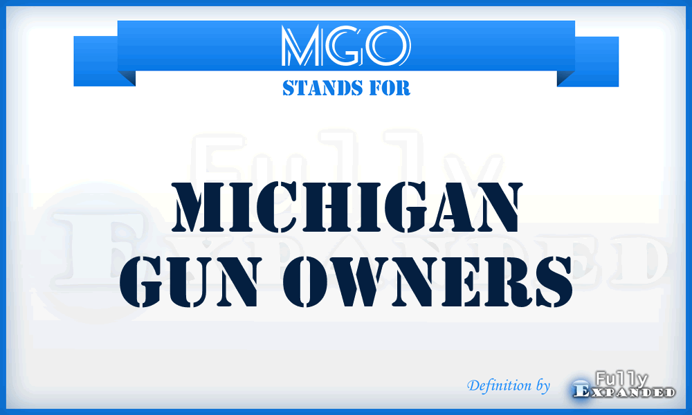 MGO - Michigan Gun Owners