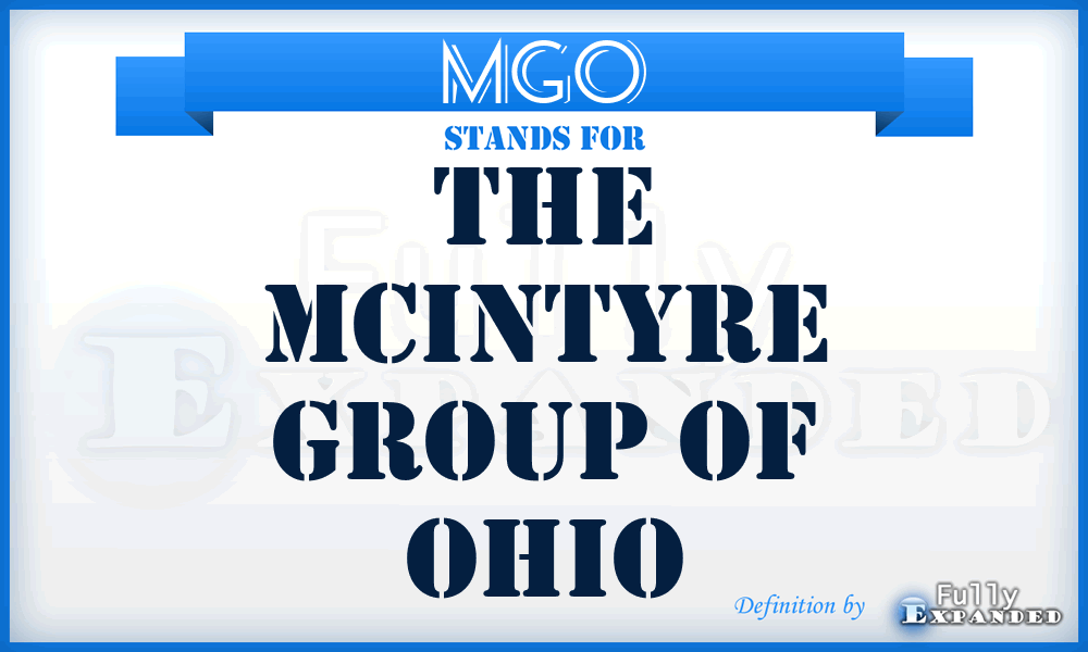 MGO - The Mcintyre Group of Ohio