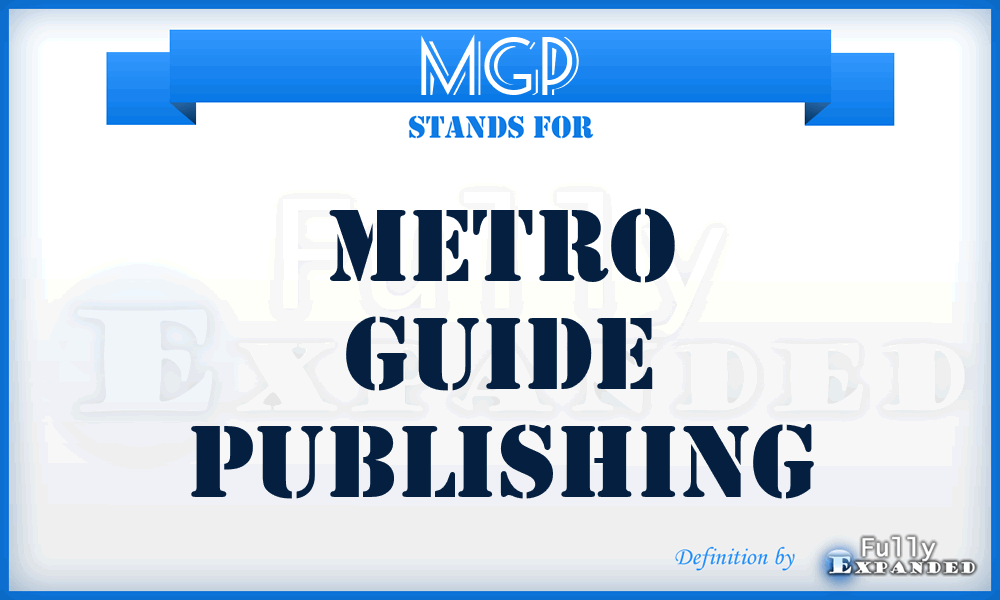 MGP - Metro Guide Publishing