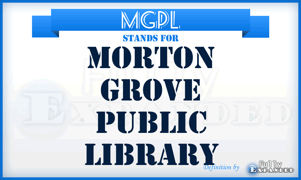 MGPL - Morton Grove Public Library