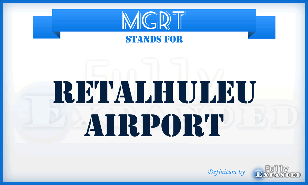 MGRT - Retalhuleu airport