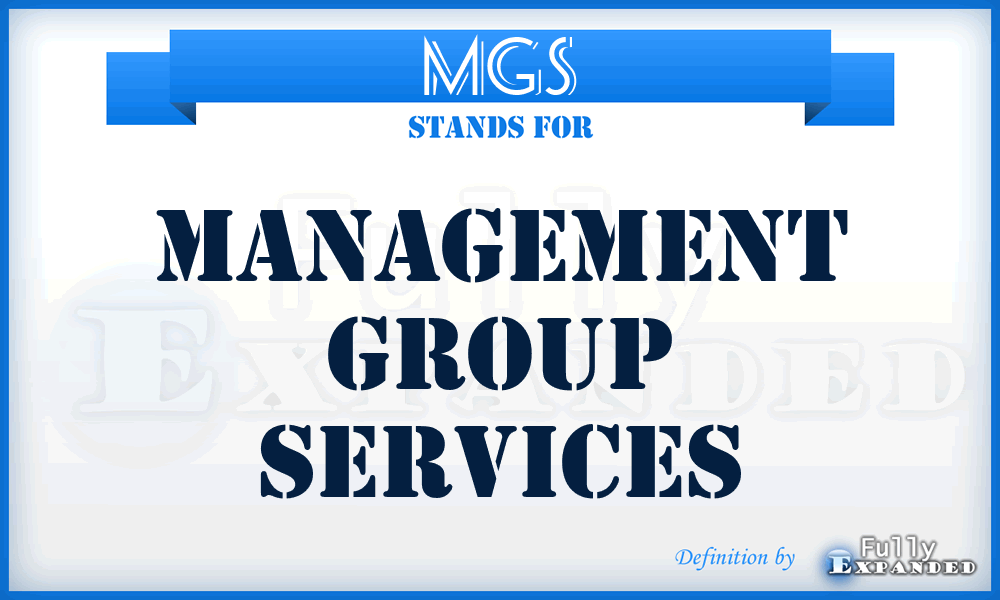 MGS - Management Group Services