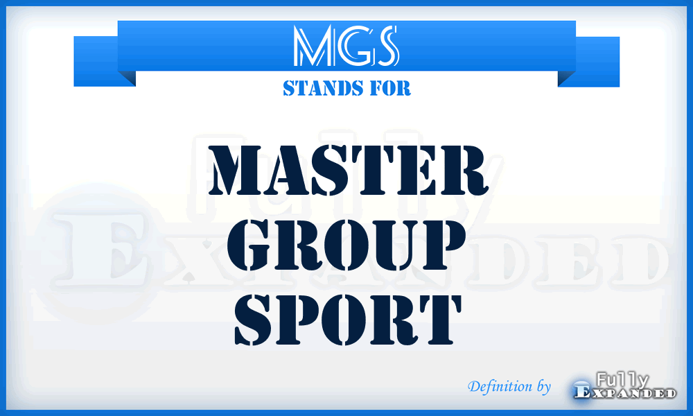 MGS - Master Group Sport