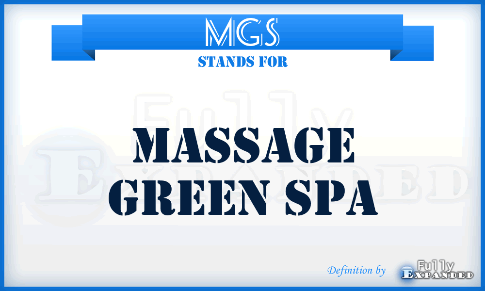 MGS - Massage Green Spa