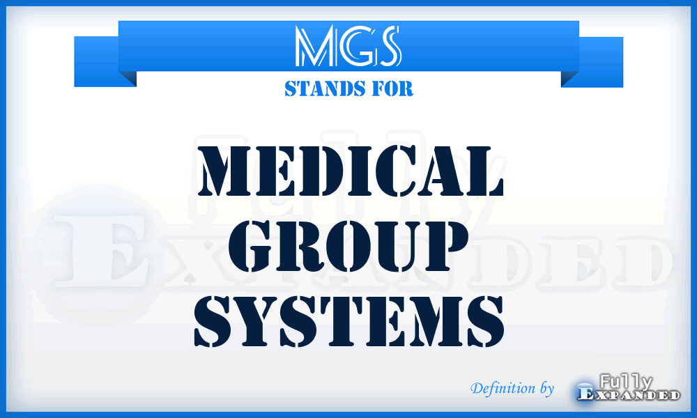 MGS - Medical Group Systems
