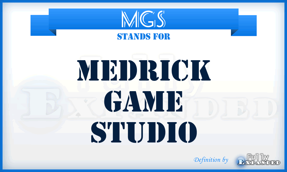 MGS - Medrick Game Studio