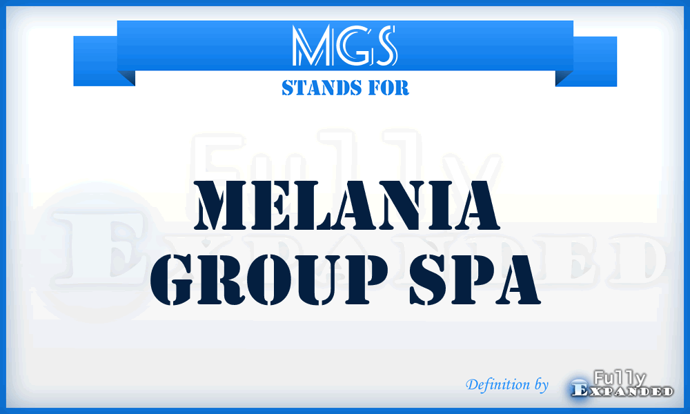 MGS - Melania Group Spa