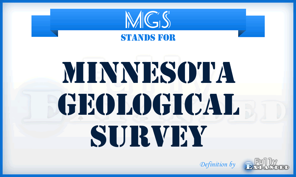 MGS - Minnesota Geological Survey