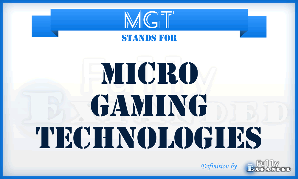 MGT - Micro Gaming Technologies