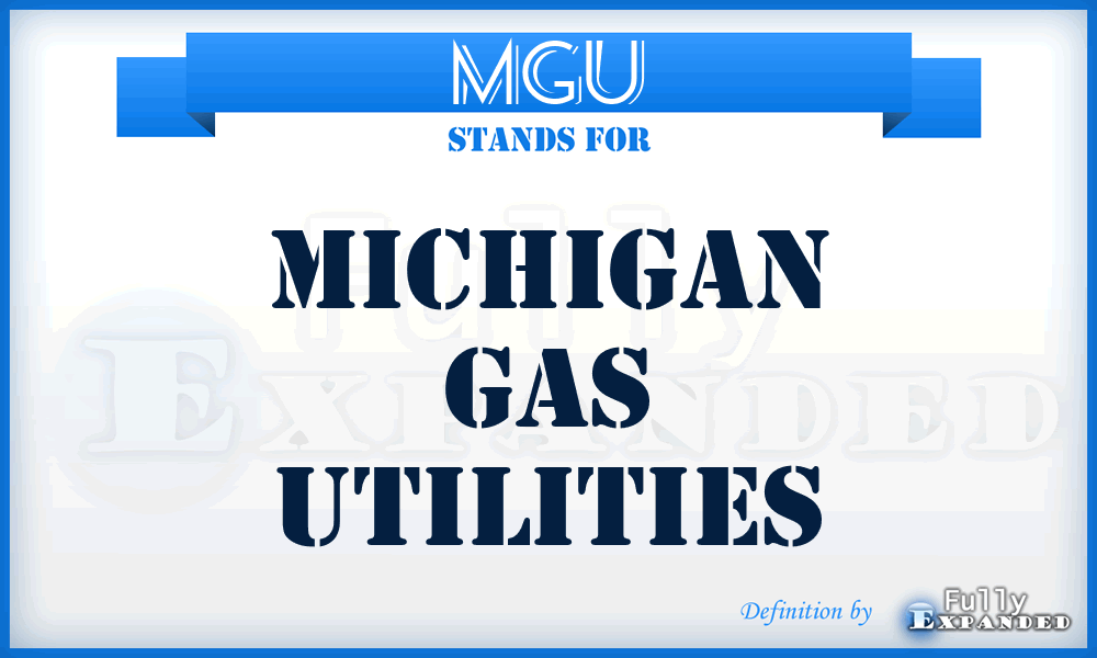 MGU - Michigan Gas Utilities