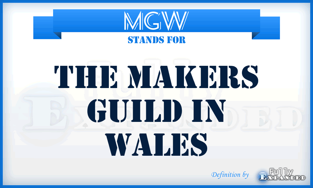 MGW - The Makers Guild in Wales